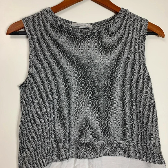 Cut Loose Women Tunic Small Academia Layering Lagenlook Neutral Casual Slits USA - Picture 6 of 8